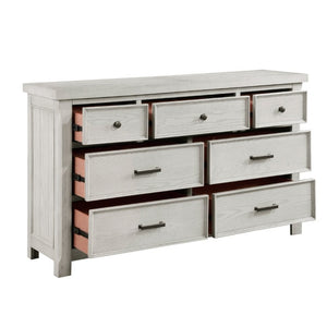English Elm Classic Farmhouse Seven Drawer Oak Veneer Dresser with Antique Hardware Bedroom Storage B011P567082
