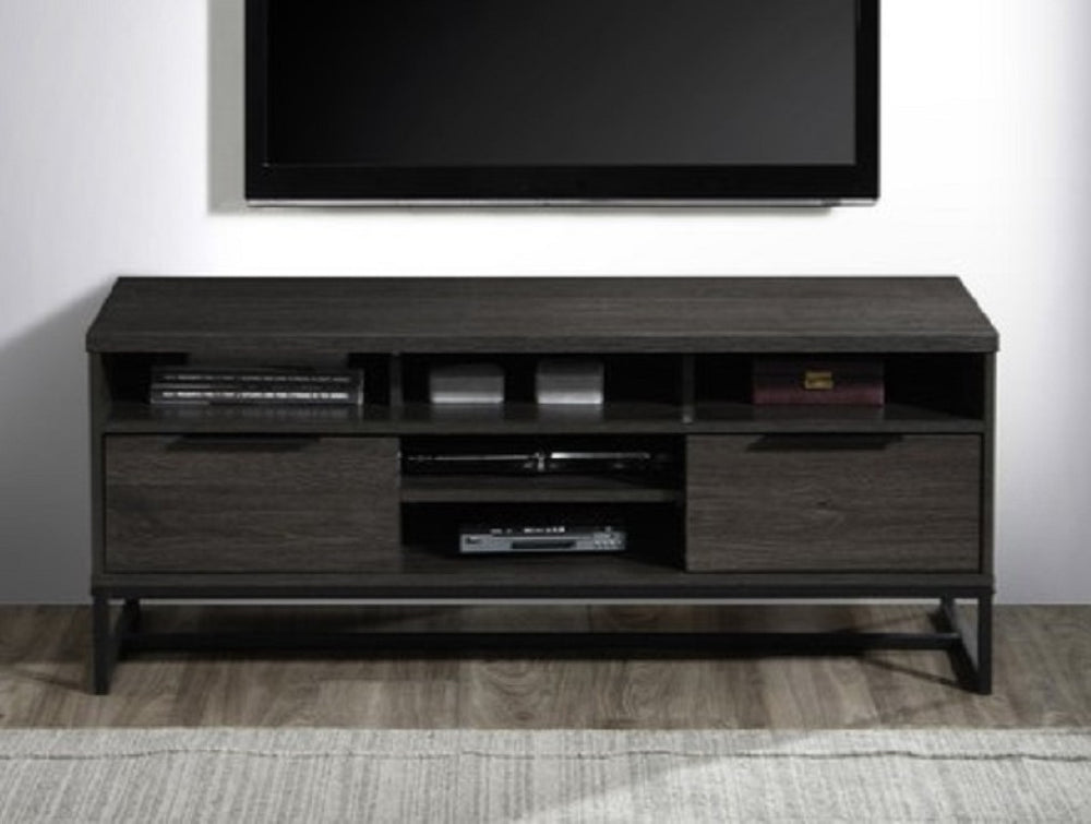 English Elm 47 Inch Espresso Media Console with Open Shelving Two Drawers for Living Room TVs B011P567953