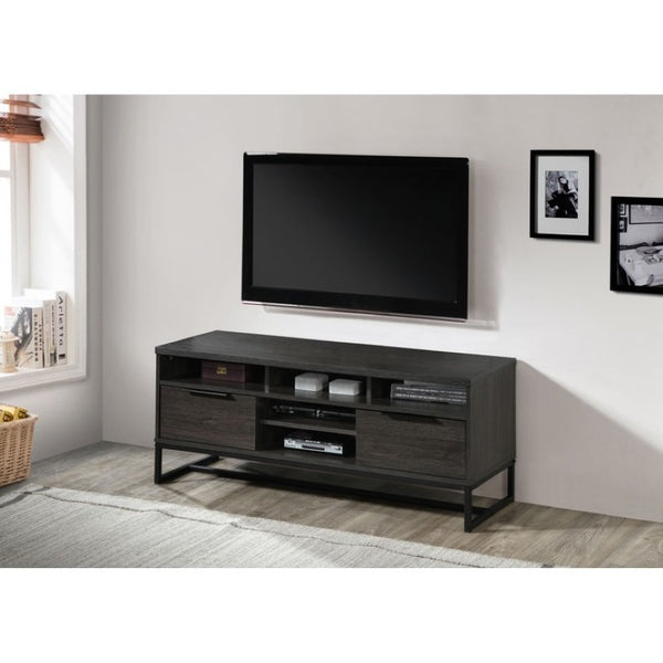 English Elm 47 Inch Espresso Media Console with Open Shelving Two Drawers for Living Room TVs B011P567953