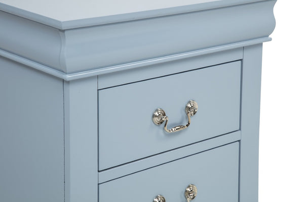 English Elm 1Pc Louis Philip Six Drawer Dresser Solid Wood Bedroom Storage with Bracket Feet B011P567994
