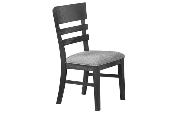 English Elm Upholstered Ladder-Back Counter Stools Set of Two with Solid Wood Frame for Kitchen Islands Standard Height B011P568813