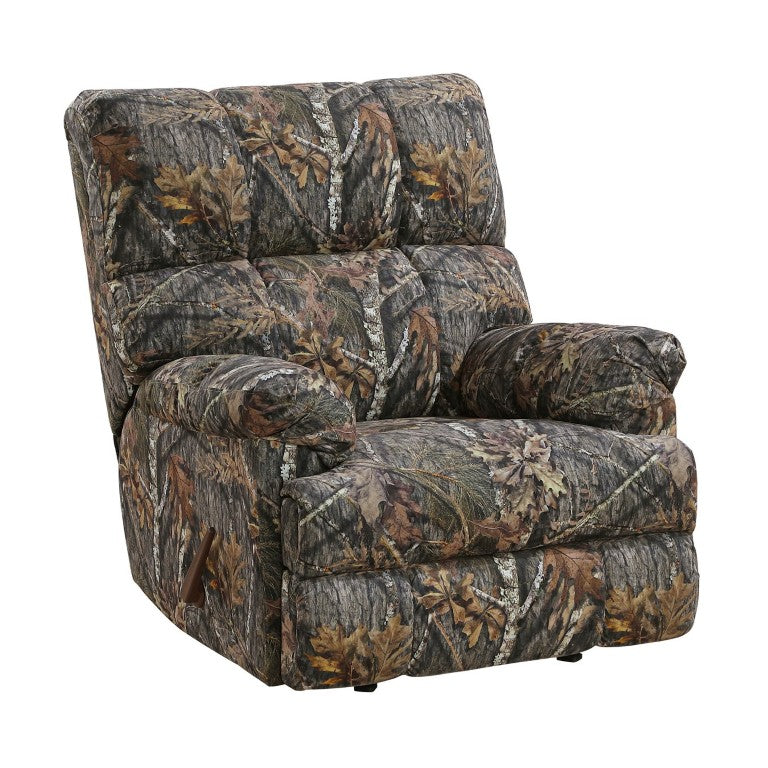 English Elm Modern Camouflage Microfiber Gliding Recliner with Pocket Coil Cushioning for Den or Man Cave B011P569518