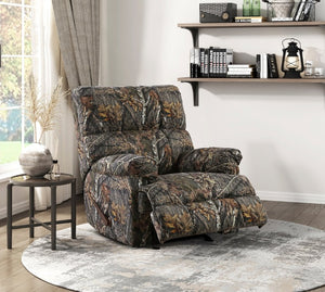 English Elm Modern Camouflage Microfiber Gliding Recliner with Pocket Coil Cushioning for Den or Man Cave B011P569518