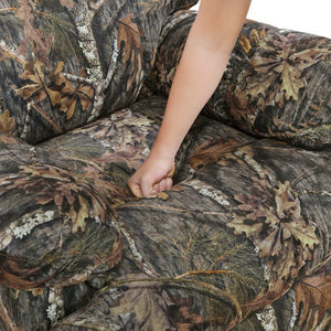 English Elm Modern Camouflage Microfiber Gliding Recliner with Pocket Coil Cushioning for Den or Man Cave B011P569518