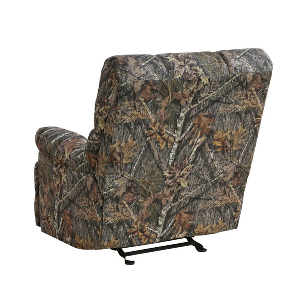 English Elm Modern Camouflage Microfiber Gliding Recliner with Pocket Coil Cushioning for Den or Man Cave B011P569518