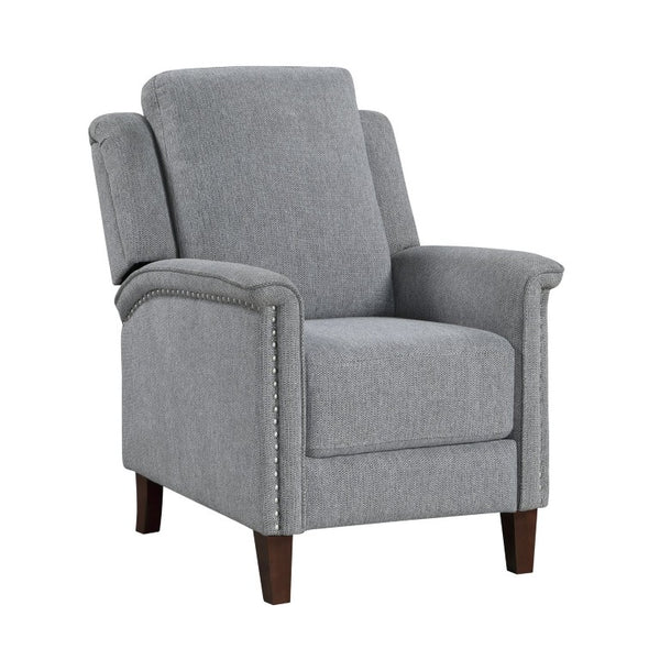 English Elm Modern Push Back Recliner Chenille Upholstered Nailhead Accent Living Room Chair B011P569519
