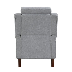 English Elm Modern Push Back Recliner Chenille Upholstered Nailhead Accent Living Room Chair B011P569519
