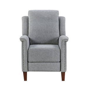 English Elm Modern Push Back Recliner Chenille Upholstered Nailhead Accent Living Room Chair B011P569519