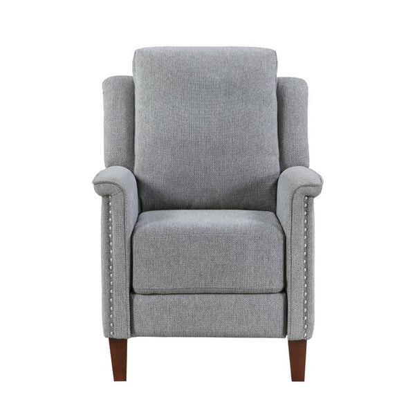 English Elm Modern Push Back Recliner Chenille Upholstered Nailhead Accent Living Room Chair B011P569519