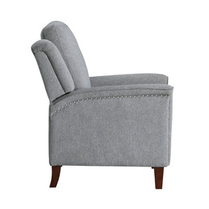 English Elm Modern Push Back Recliner Chenille Upholstered Nailhead Accent Living Room Chair B011P569519