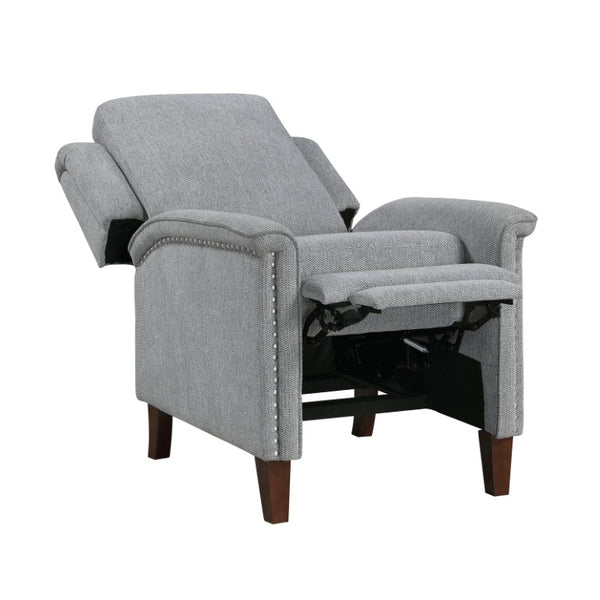 English Elm Modern Push Back Recliner Chenille Upholstered Nailhead Accent Living Room Chair B011P569519