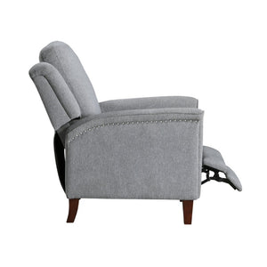 English Elm Modern Push Back Recliner Chenille Upholstered Nailhead Accent Living Room Chair B011P569519