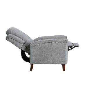 English Elm Modern Push Back Recliner Chenille Upholstered Nailhead Accent Living Room Chair B011P569519