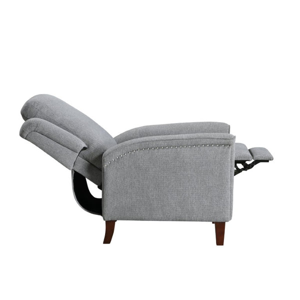 English Elm Modern Push Back Recliner Chenille Upholstered Nailhead Accent Living Room Chair B011P569519