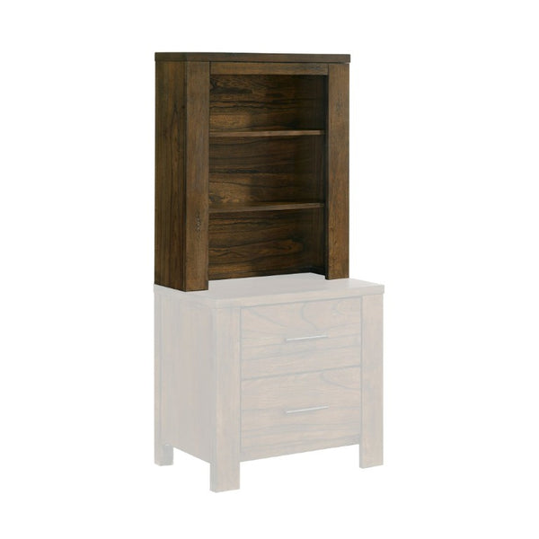 English Elm Nightstand Pier Tower Rustic Oak Veneer Open Shelving for Farmhouse Bedroom Storage B011P572608
