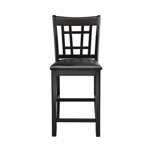 English Elm Counter Height Mission Style Oak Veneer Dining Chairs Set of 8 for Kitchen Islands B011P572772