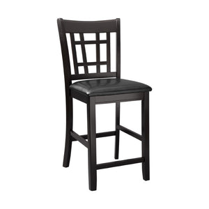 English Elm Counter Height Mission Style Oak Veneer Dining Chairs Set of 8 for Kitchen Islands B011P572772
