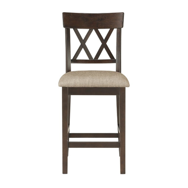 English Elm Desk Chair with Nailhead Trim Solid Wood Frame and Faux Leather for Study or Office Brown Engineered Wood 18.5 L x 22 W x 42 H B011P572818