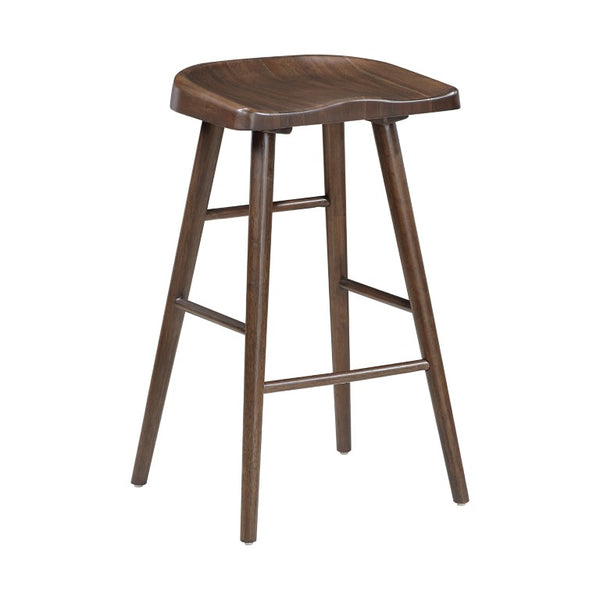 English Elm Stool Pub Height Saddle Seat Wood Veneer Set of 8 for Bar or High Top Table B011P572835