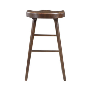 English Elm Stool Pub Height Saddle Seat Wood Veneer Set of 8 for Bar or High Top Table B011P572835