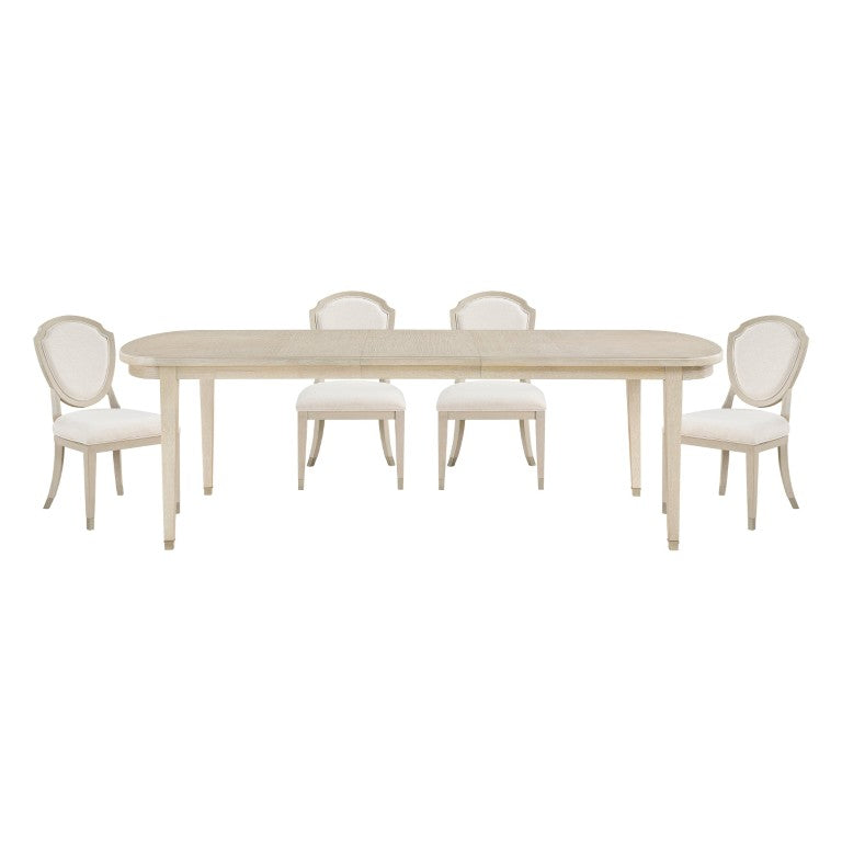 English Elm Dining Table Extendable Oak Veneer Design Seats Eight for Transitional Rooms B011P572838
