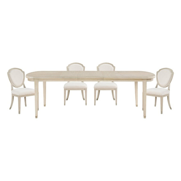 English Elm Dining Table Extendable Oak Veneer Design Seats Eight for Transitional Rooms B011P572838