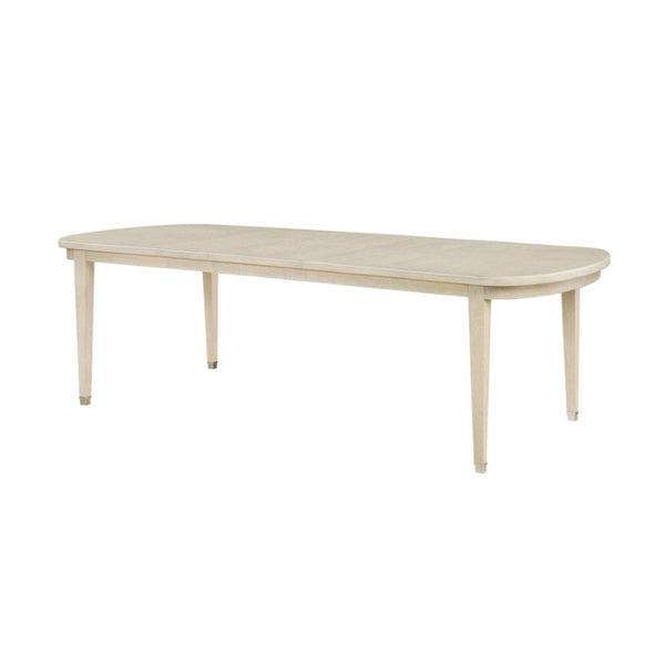 English Elm Dining Table Extendable Oak Veneer Design Seats Eight for Transitional Rooms B011P572838