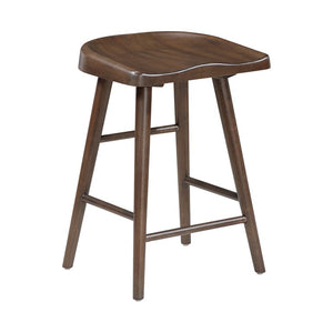 English Elm Stool Counter Height Saddle Seat Wood Veneer Set of 8 for Kitchen Island Bar B011P572854