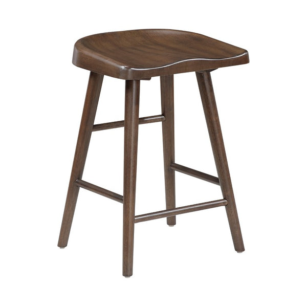 English Elm Stool Counter Height Saddle Seat Wood Veneer Set of 8 for Kitchen Island Bar B011P572854