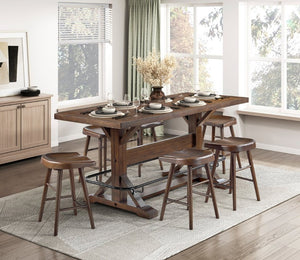 English Elm Stool Counter Height Saddle Seat Wood Veneer Set of 8 for Kitchen Island Bar B011P572854