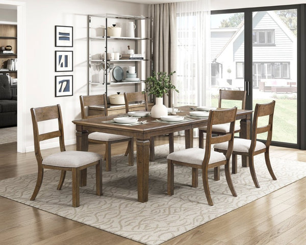 English Elm Side Chairs Set of 8 Wood Veneer Frame with Gray Upholstered Seat Farmhouse Dining B011P572870