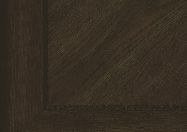 English Elm Server Buffet with Oak and Walnut Veneer Drawers Antique Brass Hardware Dining Room B011P572884