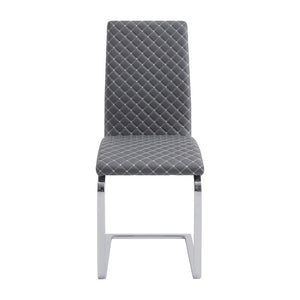 English Elm Side Chairs Set of 8 Diamond Stitched Faux Leather Cantilever Dining Seating B011P572895