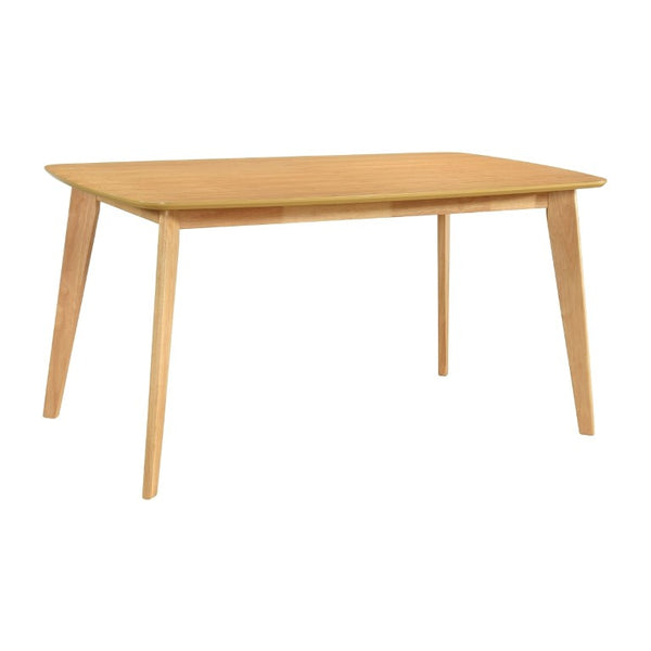 English Elm Dining Table with Ash Veneer Top and Oak Finish Seats Six Mid-Century Modern Style B011P572915