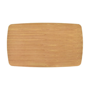 English Elm Dining Table with Ash Veneer Top and Oak Finish Seats Six Mid-Century Modern Style B011P572915