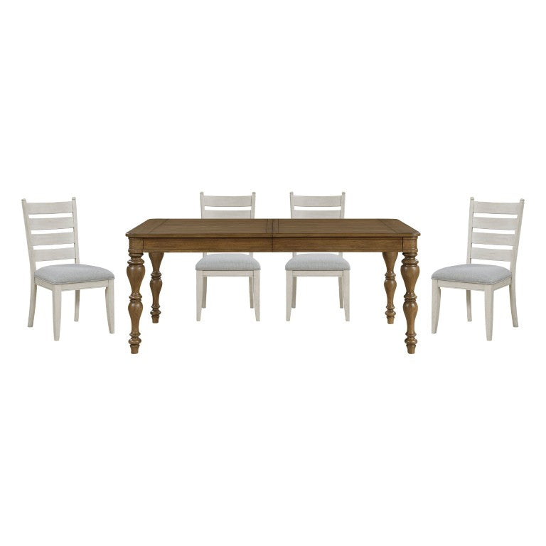 English Elm Dining Table Extendable Oak Veneer with Dovetail Drawers for Formal Everyday Use B011P572926