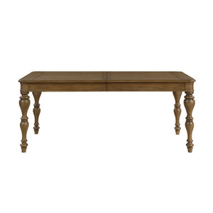 English Elm Dining Table Extendable Oak Veneer with Dovetail Drawers for Formal Everyday Use B011P572926