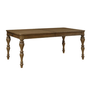 English Elm Dining Table Extendable Oak Veneer with Dovetail Drawers for Formal Everyday Use B011P572926
