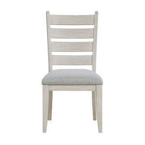 English Elm Side Chairs Set of 8 Distressed Wood Frame Farmhouse Dining Seating Polyester Seat Gray 20.5 L x 23 W x 39 H B011P572927