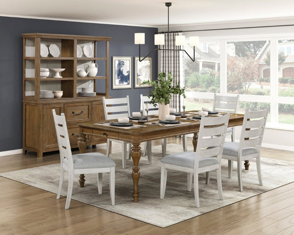 English Elm Side Chairs Set of 8 Distressed Wood Frame Farmhouse Dining Seating Polyester Seat Gray 20.5 L x 23 W x 39 H B011P572927