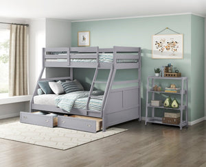 English Elm Storage Box Set of 2 Rolling Under Bed Drawers in Engineered Wood with Gray Finish B011P572940