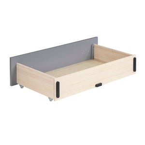 English Elm Storage Box Set of 2 Rolling Under Bed Drawers in Engineered Wood with Gray Finish B011P572940