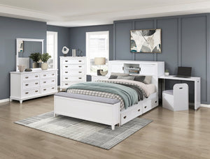 English Elm Nightstands Youth Cottage Set of 2 with Beadboard Accents and Bow Front Drawers 37.5 L x 20.5 W x 9 H B011P572944