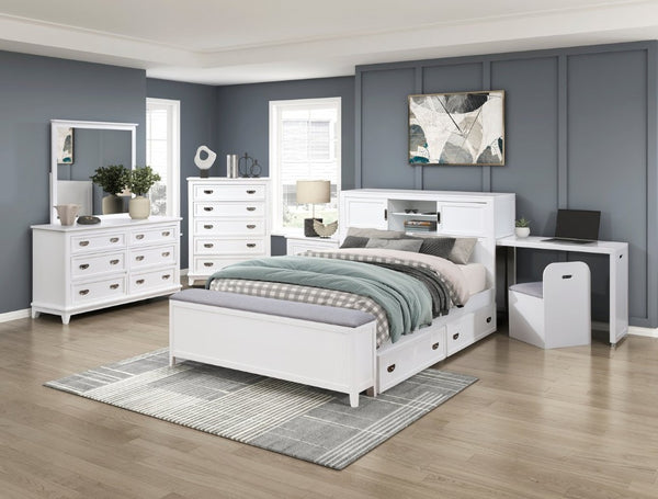 English Elm Nightstands Youth Cottage Set of 2 with Beadboard Accents and Bow Front Drawers 37.5 L x 20.5 W x 9 H B011P572944