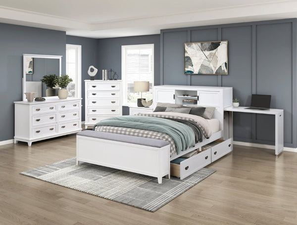 English Elm Nightstands Youth Cottage Set of 2 with Beadboard Accents and Bow Front Drawers 37.5 L x 20.5 W x 9 H B011P572944