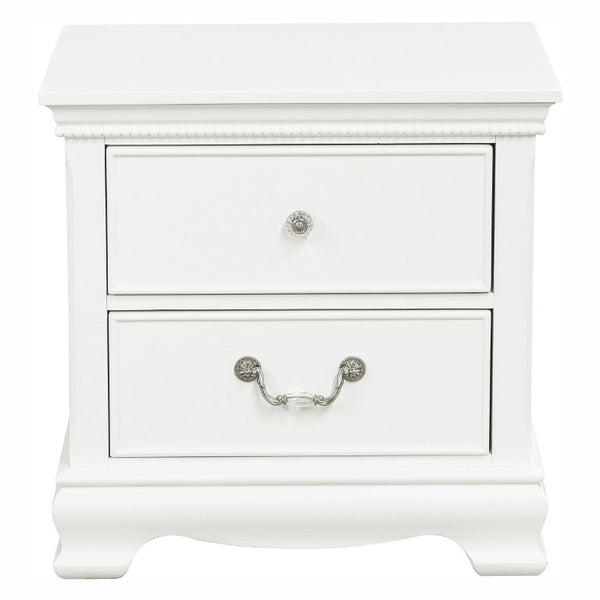 English Elm Nightstands Youth Cottage Set of 2 with Beadboard Accents and Bow Front Drawers 23.75 L x 15.5 W x 24.25 H B011P572947