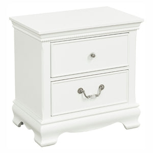 English Elm Nightstands Youth Cottage Set of 2 with Beadboard Accents and Bow Front Drawers 23.75 L x 15.5 W x 24.25 H B011P572947