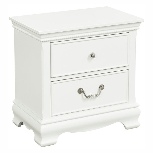 English Elm Nightstands Youth Cottage Set of 2 with Beadboard Accents and Bow Front Drawers 23.75 L x 15.5 W x 24.25 H B011P572947