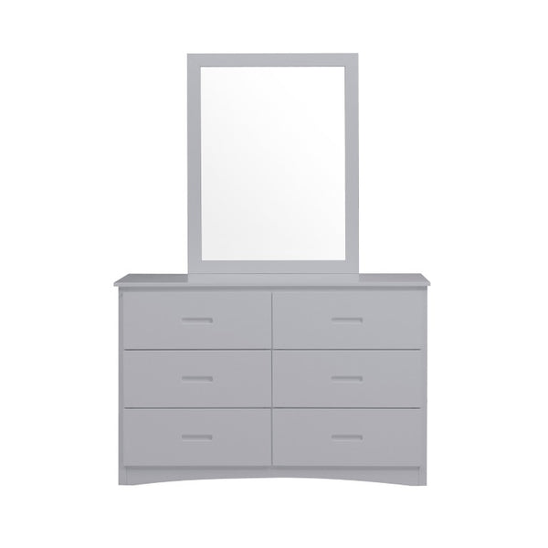 English Elm Dresser 6 Drawer Youth Bedroom Engineered Wood Cutout Handle Contemporary Storage Gray B011P572952