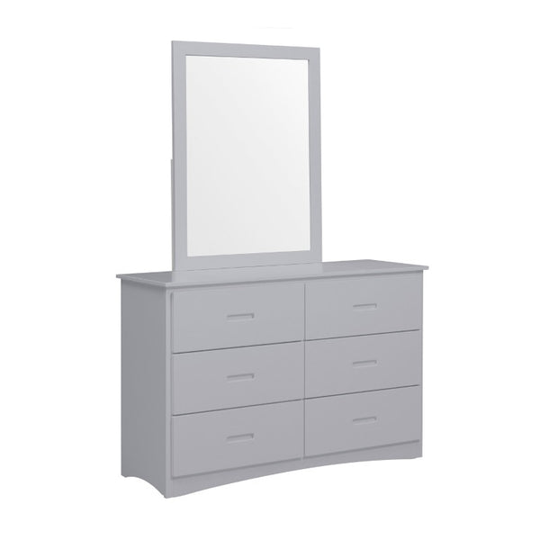 English Elm Dresser 6 Drawer Youth Bedroom Engineered Wood Cutout Handle Contemporary Storage Gray B011P572952
